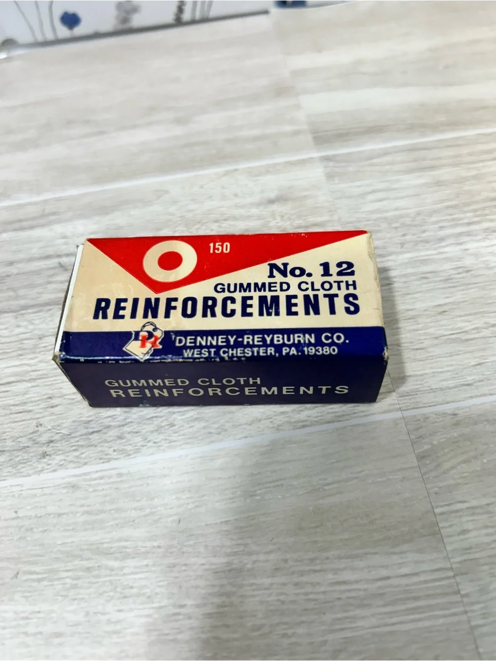 Vintage Gummed Reinforcement Boxes Office Ephemera Lot